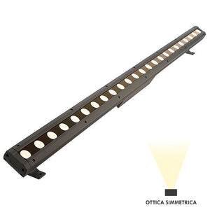 CAPH Wall Washer LED 100cm 35W barra IP65 ottica asimmetrica luci facciata giardino monumenti edifici 230V ASIMMETRICO