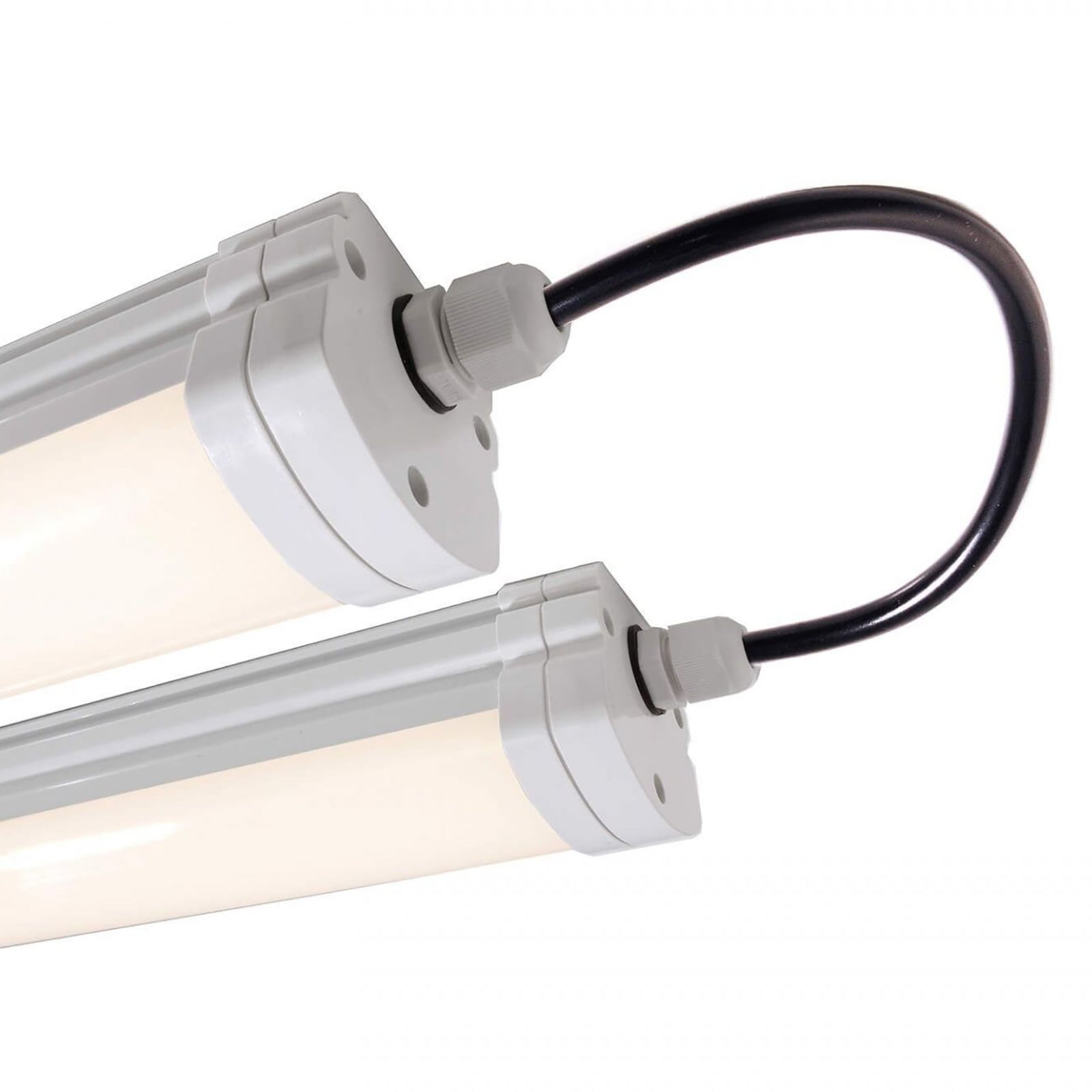 TRI PROOF plafoniera LED 34W soffitto parete lampada impermeabile IP65 IN OUT luce seminterrato garage cantine 230V