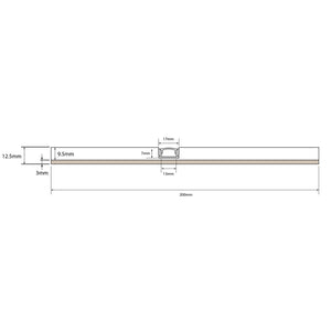 4pcs Profilo 2mt taglio di luce cartongesso habito forte alluminio strisce LED soffitto parete con adesivo 3M IP20