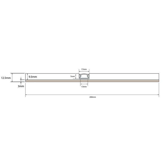 4pcs Profilo 2mt taglio di luce cartongesso habito forte alluminio strisce LED soffitto parete con adesivo 3M IP20