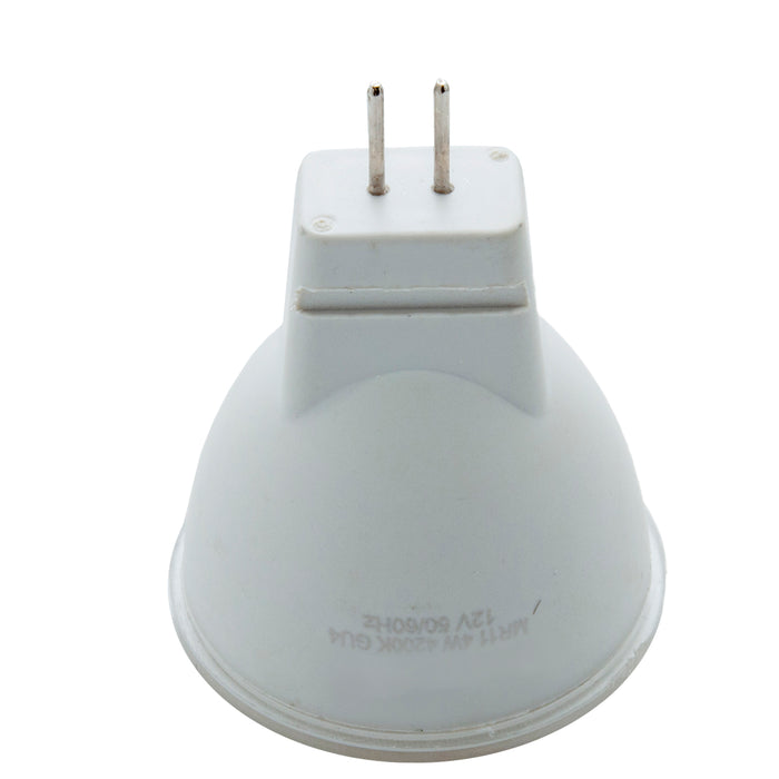 Faretto SPOT lampada MR11 LED 4W resa 30W attacco GU4 12V luce risparmio energetico barca camper 320lm LUCE 4000K