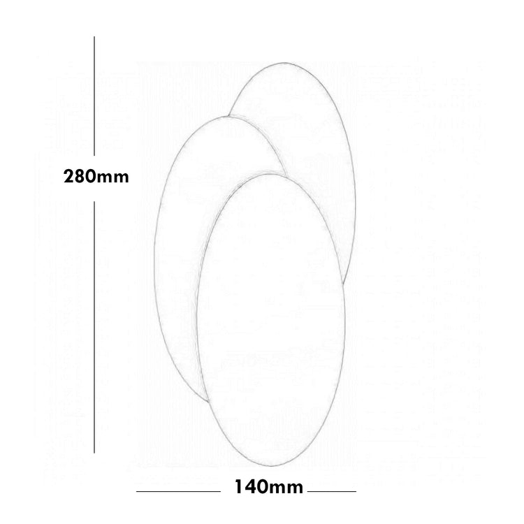 Applique ovale LED 12W lampada moderna parete luci ingresso cucina ufficio 230V LUCE 4000K