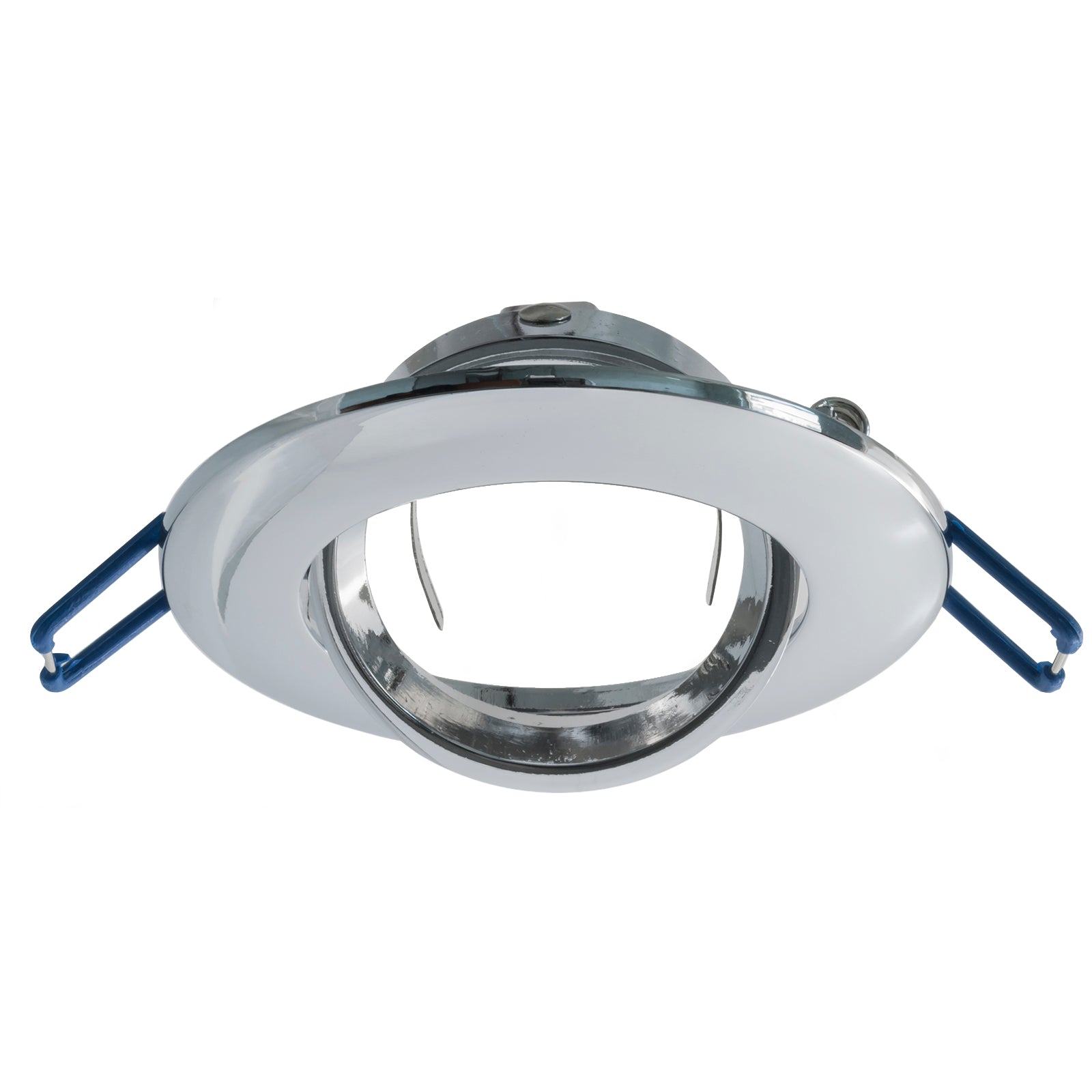 Faretto tondo incasso foro 7cm lampada orientabile LED 8W GU10 luce soffitto SILVER LUCE 6000K