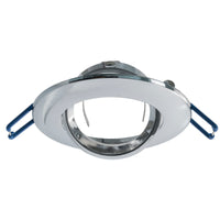 Faretto tondo incasso foro 7cm lampada orientabile LED 8W GU10 luce soffitto SILVER LUCE 6000K