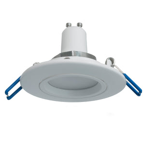 Faretto tondo incasso foro 7cm lampada orientabile LED 8W GU10 luce soffitto BIANCO LUCE 3000K