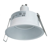 Faretto tondo retrocesso incasso foro85mm lampada LED GU10 8W luci soffitto ingresso negozio vetrine 230V BIANCO 6000K