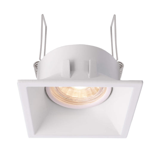 Faretto incasso retrocesso foro 85mm LED 8W GU10 quadrato lampada soffitto negozio 230V COLORE BIANCO LUCE 3000K