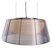 Lampadario metallo pendente moderno LED 3 attacchi E27 luce tavolo cucina bar pizzeria ristorante 230V SILVER