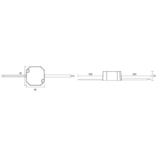 Alimentatore trasformatore LED driver dimmerabile 12W da 12V a 24V DC 500mA 230V