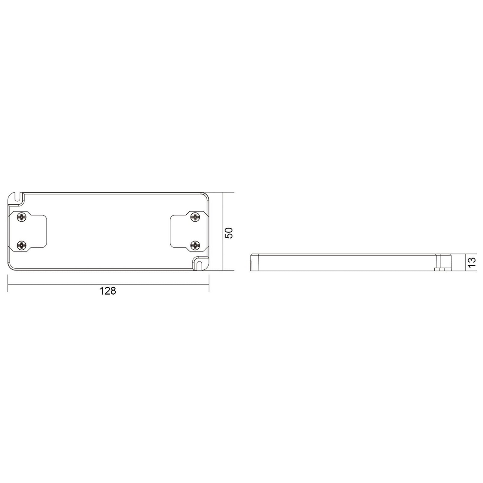 Alimentatore trasformatore SLIM 12W 500mA 24V DC lampade faretti LED 220V IP20