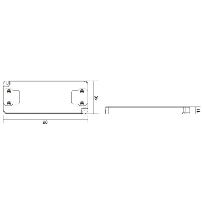 Alimentatore trasformatore SLIM 6W 24V DC 250mA lampade strisce strip LED 220V