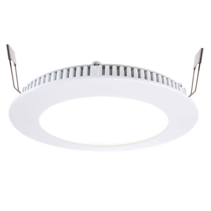 Faretto LED 6W pannello ultra slim lampada incasso luce diffusa ingresso foro 11cm 230V TONDO 4000K