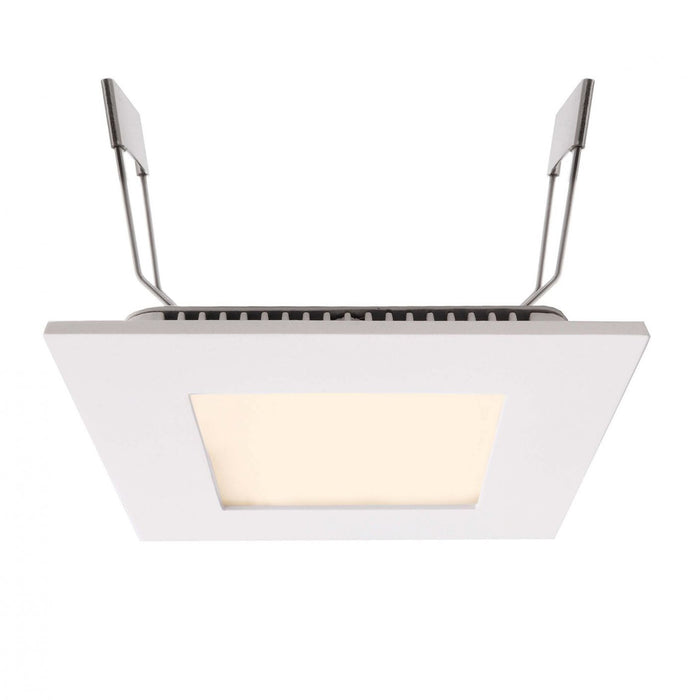 Faretto LED 6W pannello ultra slim lampada incasso luce diffusa cucina foro 11cm 230V QUADRATO 6000K