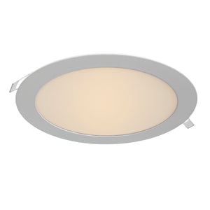 Faretto incasso pannello LED 18W ultra slim luce diffusa negozio foro 20cm 230V TONDO 4000K