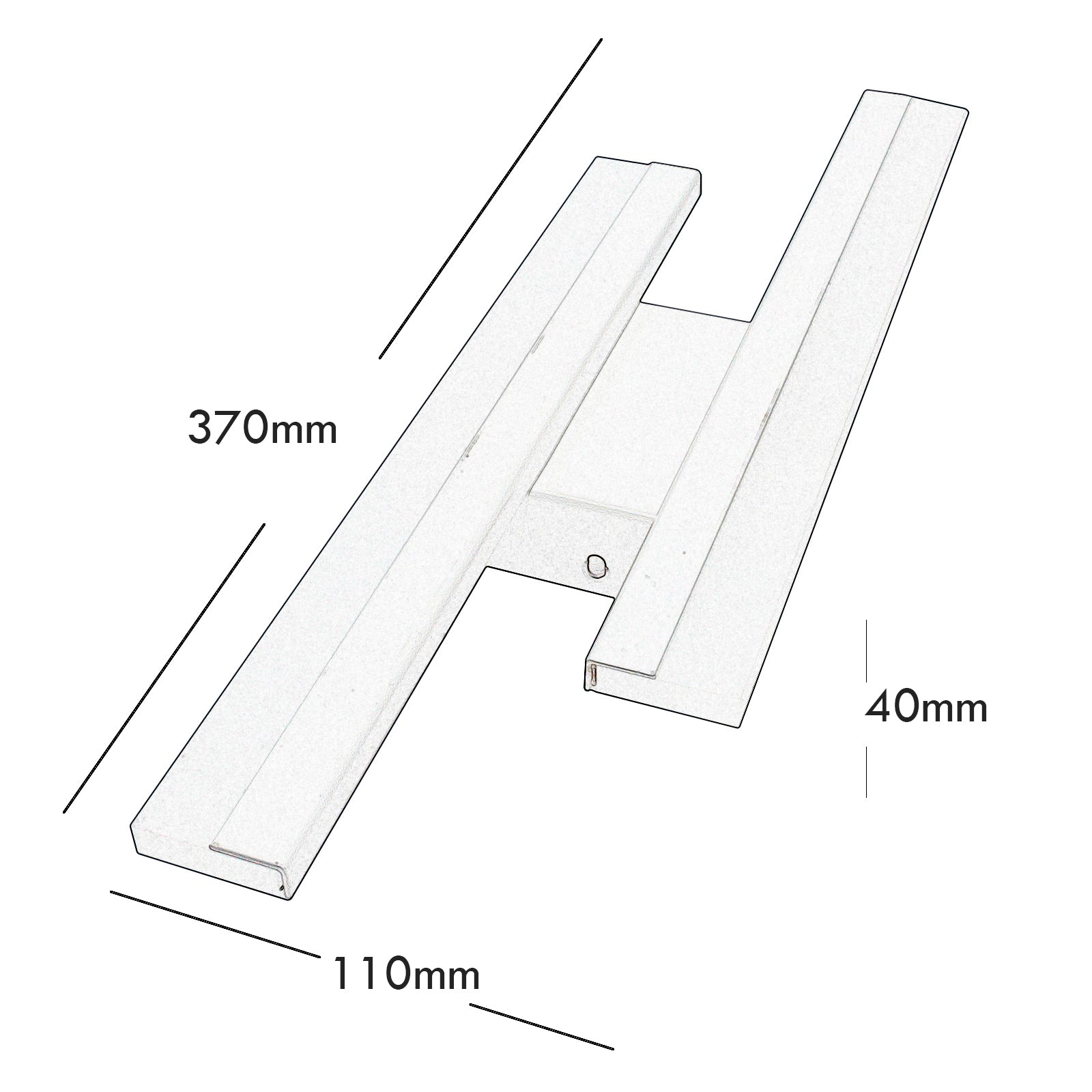 Applique lampada parete moderna doppio LED 10W resa 80W luce muro ingresso soggiorno camera da letto 230V LUCE 6500K