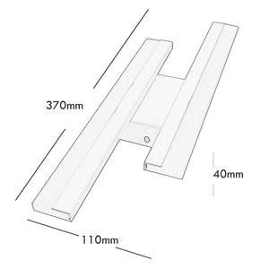 Applique lampada parete moderna doppio LED 10W resa 80W luce muro ingresso soggiorno camera da letto 230V LUCE 6500K