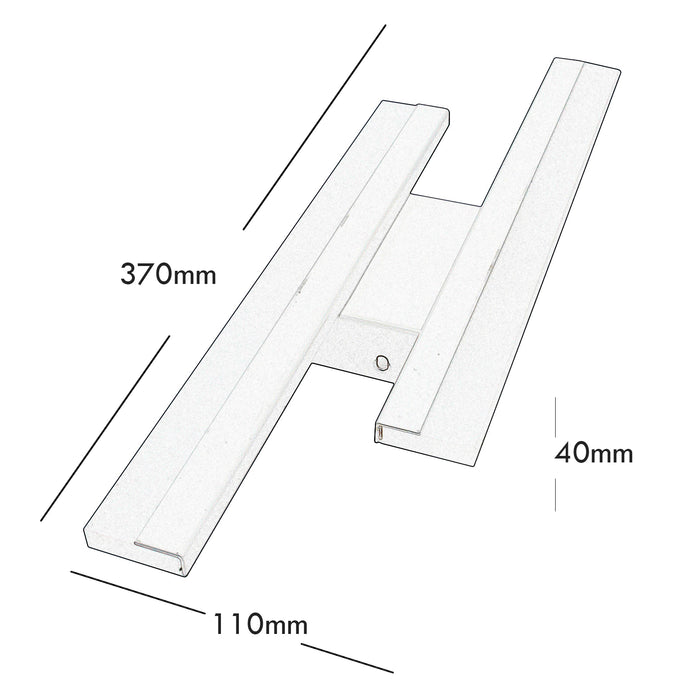 Applique lampada parete moderna doppio LED 10W resa 80W luce muro ingresso soggiorno camera da letto 230V LUCE 6500K