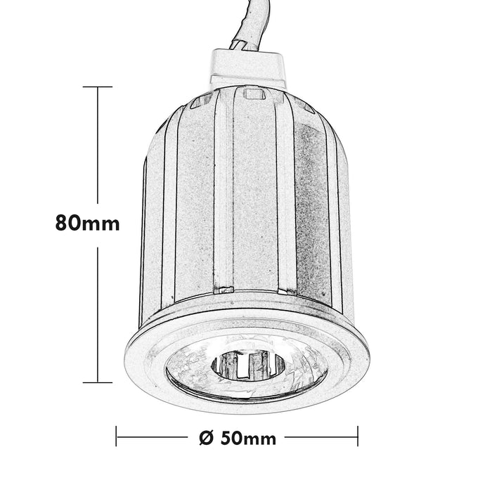 Faretto LED SPOT 12W RGB RGBW DMX512 lampada spot sincronizzabile 24V cromoterapia luce colorata 50mm 5 fili RGB+3000K