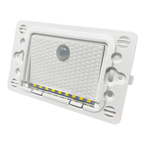 Faretto segnapassi LED 1.3W incasso parete scatola 503 sensore movimento crepuscolare luci passaggio 230V BIANCO 6000K