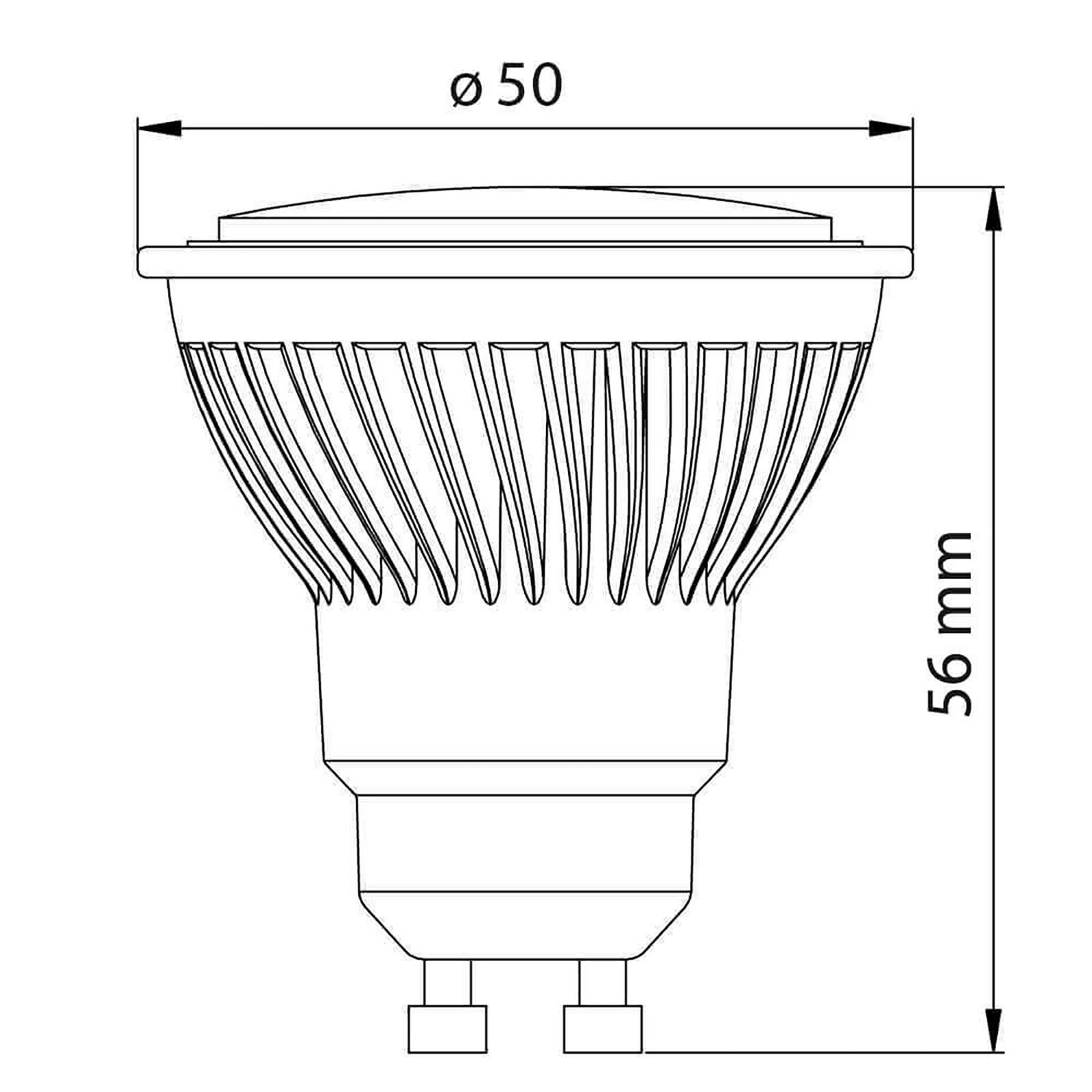 Lampadina LED faretto ceramica GU10 lampada 10W resa 100W luce diffusa 120 gradi 854 lumen 230V LUCE 4000K