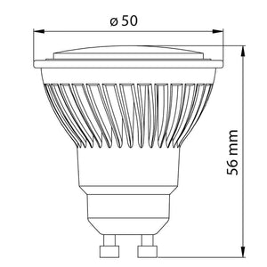 Lampadina LED faretto ceramica GU10 lampada 10W resa 100W luce diffusa 120 gradi 854 lumen 230V LUCE 4000K