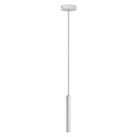 Lampada sospensione slim LED 5W pendente cilindro luce 3000K tavolo cucina bar ristorante RA90 230V BIANCO