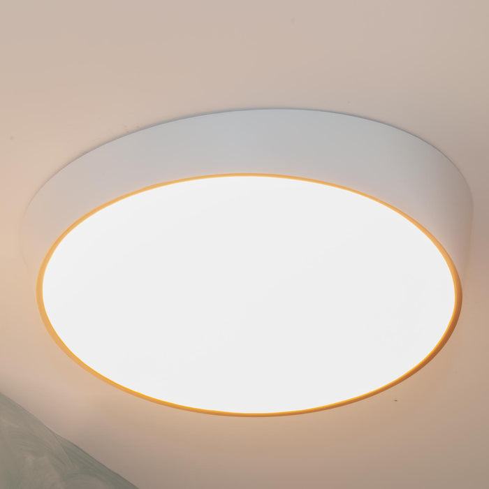 Plafoniera moderna LED 46W resa 360W lampada soffitto tonda ellisse cornice dorata luce ufficio salotto 230V 6000K