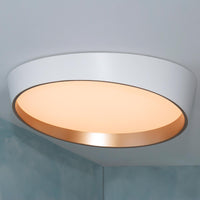 Plafoniera moderna LED 46W resa 360W lampada soffitto tonda ellisse cornice dorata luce camera letto cucina 230V 4000K