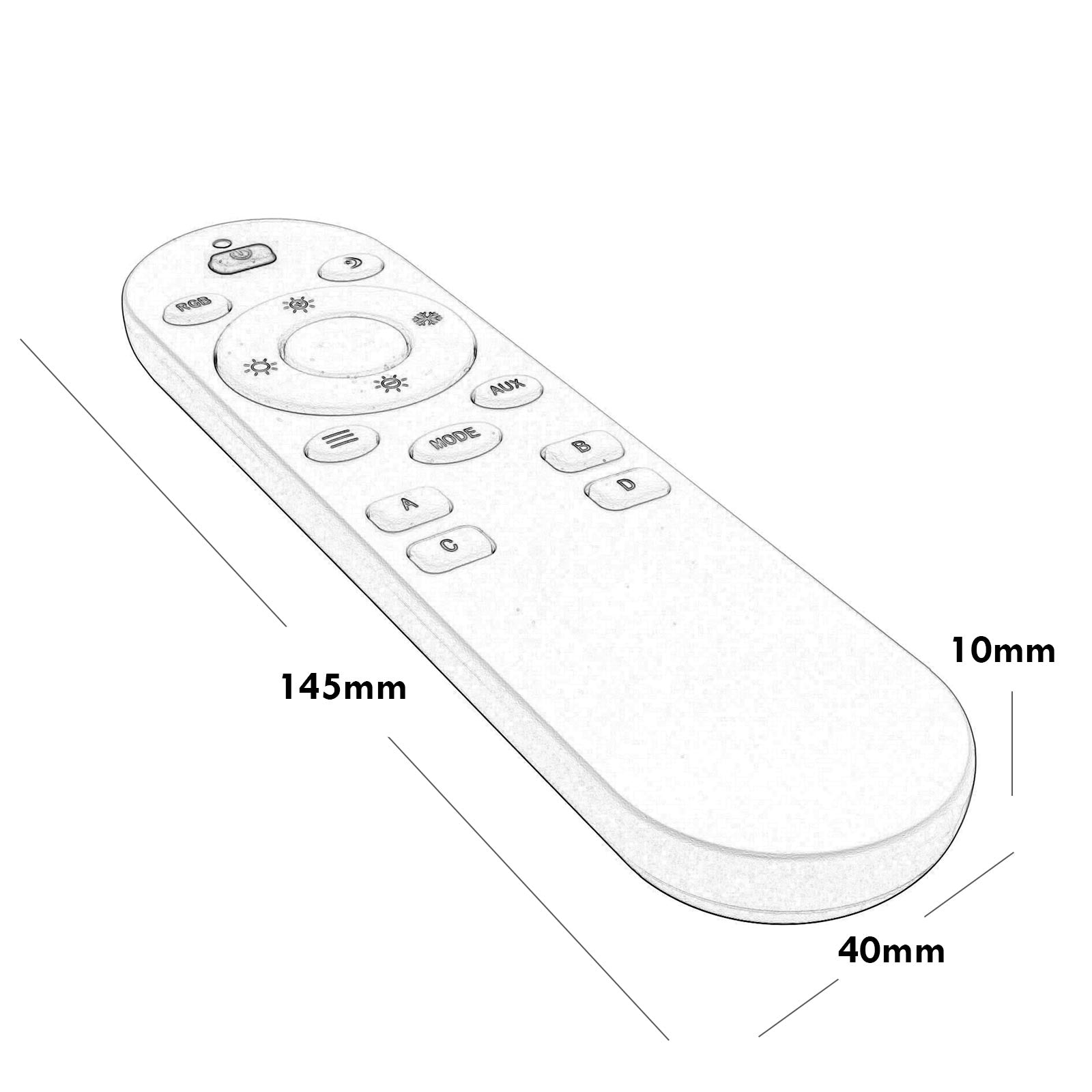 Telecomando CCT RF 2.4ghz 4 zone compatibile con faretti track magnetici controllo luci a distanza dimmerabile