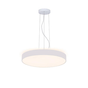 Lampadario pendente cerchio 40cm LED 43W MENKAR 400 lampada UP DOWN sospensione 2 temperature 230V COLORE BIANCO