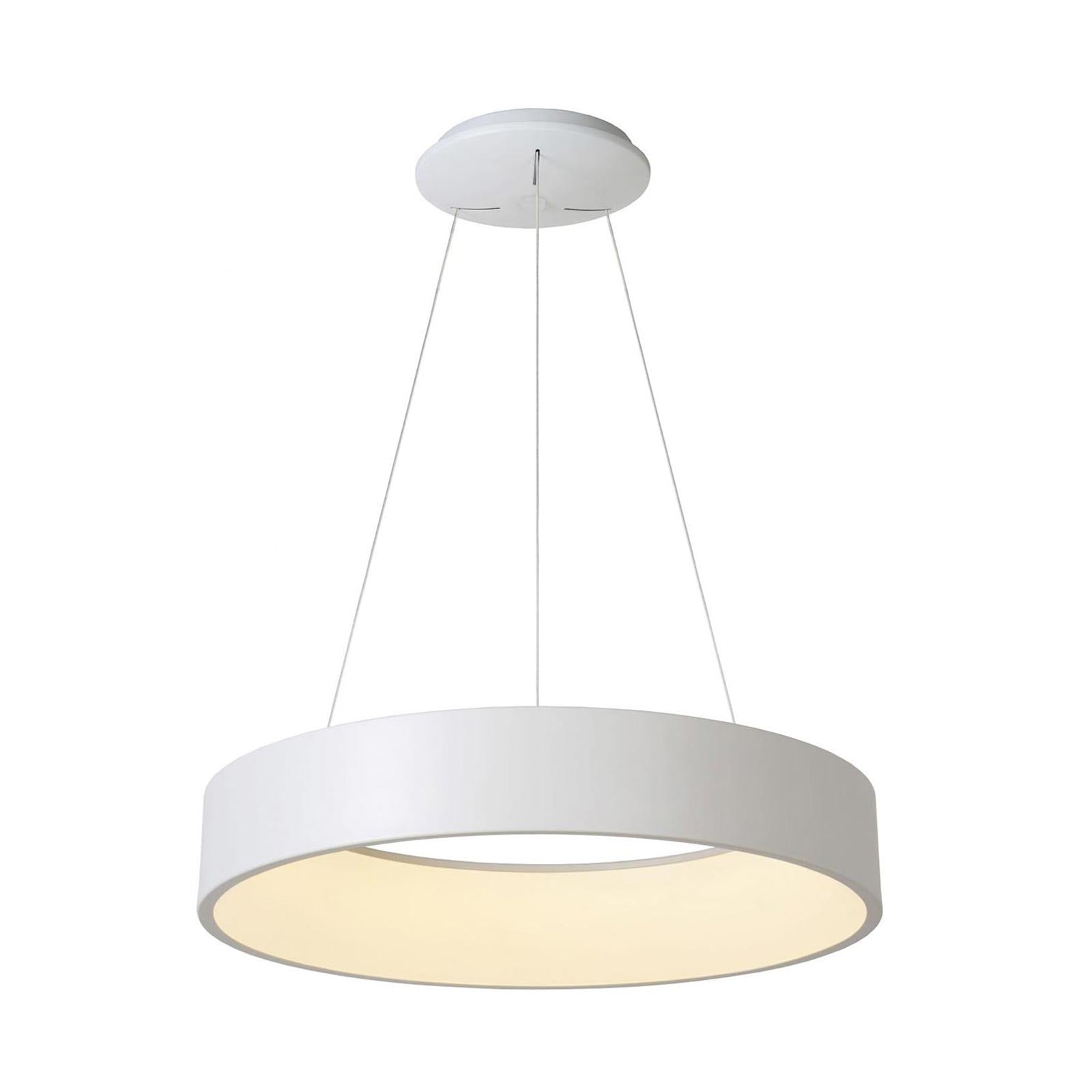 SCULPTORIS 600 Lampada LED 42W CCT pendente cerchio lampadario moderno luce diffusa cucina negozio 230V 60cm BIANCO