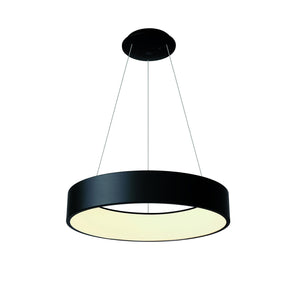 SCULPTORIS 400 Lampada LED 30W CCT pendente cerchio lampadario moderno luce diffusa tavolo cucina negozio 230V 40cm NERO