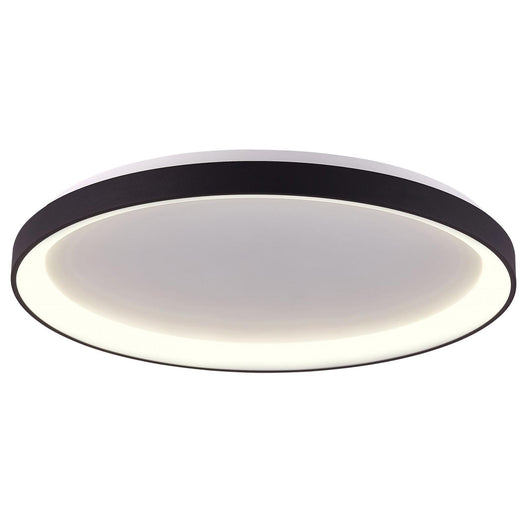 MEKAR 800 plafoniera rotonda LED 95W CCT 3000K 4000K lampada 80cm luce soffitto negozio salone 230V COLORE NERO