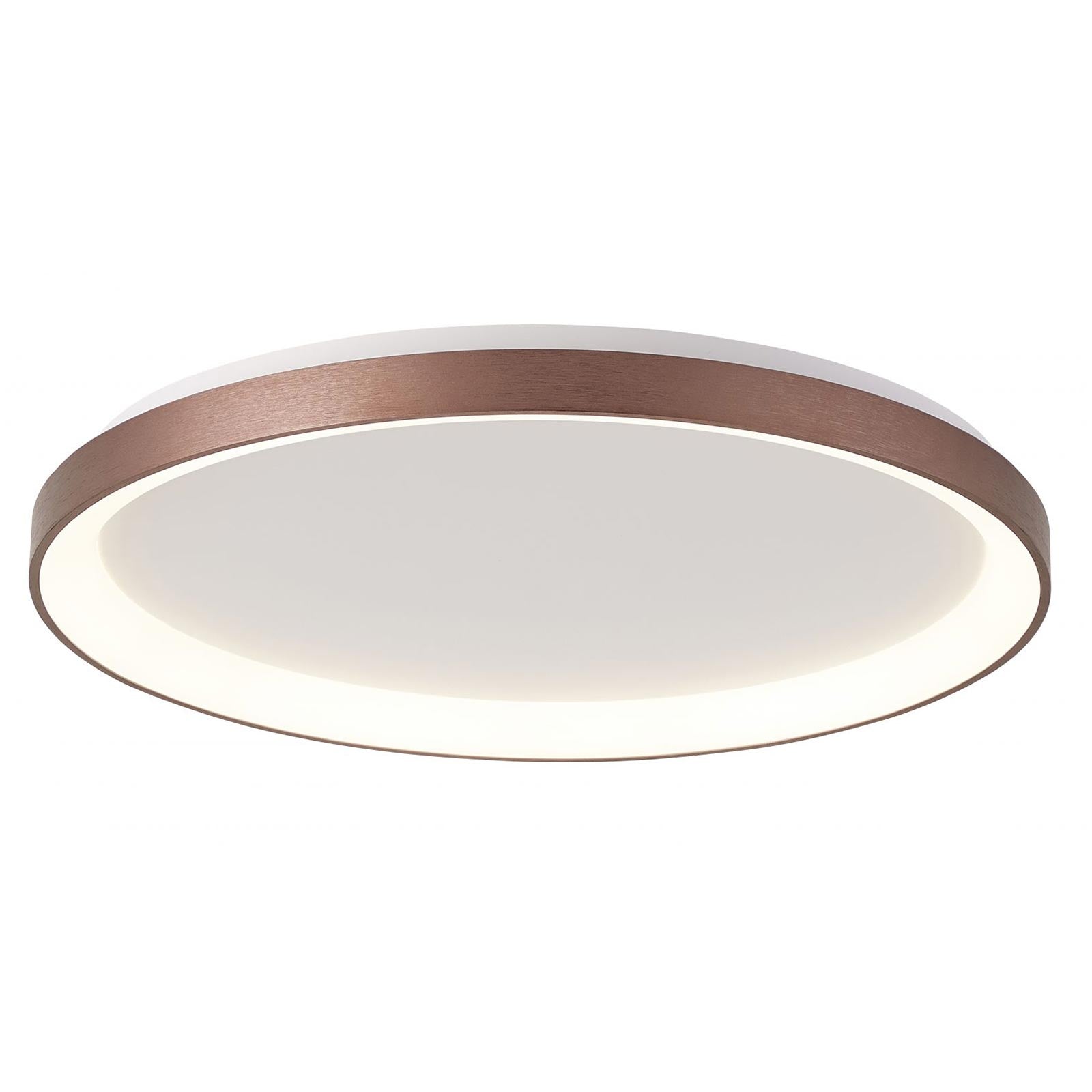 MEKAR 800 plafoniera rotonda LED 95W CCT 3000K 4000K lampada 80cm luce soffitto negozio salone 230V COLORE MARRONE