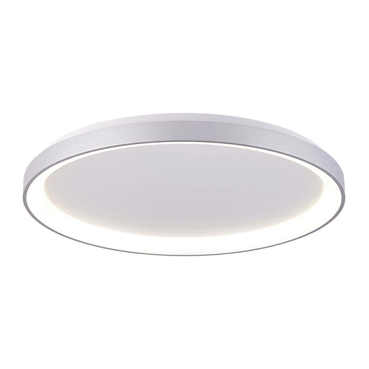 MEKAR 800 plafoniera rotonda LED 95W CCT 3000K 4000K lampada 80cm luce soffitto negozio salone 230V COLORE SILVER