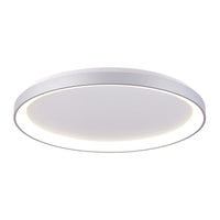 Plafoniera tonda LED Merope 600 CCT 42W 3000K 4000K luce soffitto lampada muro cucina ufficio 230V 58cm COLORE ARGENTO