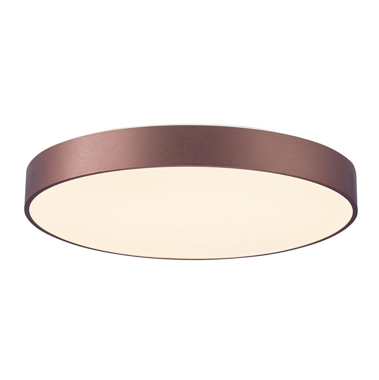 Plafoniera rotonda LED 95W CCT 3000K 4000K MENKAR 800 lampada 80cm luce soffitto negozio ufficio 230V COLORE MARRONE