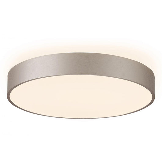 Plafoniera tonda LED 42W MENKAR 400 CCT 3000K 4000K lampada soffitto parete luce interni 3200lm 40cm 230V COLORE SILVER