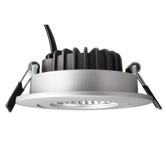 DIONE Faretto tondo orientabile SPOT LED COB 8W dimmerabile luce incasso SLIM soffitto cucina negozio 230V GRIGIO 4000K