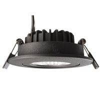 DIONE Faretto tondo orientabile SPOT LED COB 8W dimmerabile luce incasso SLIM soffitto cucina negozio 230V - NERO 4000K