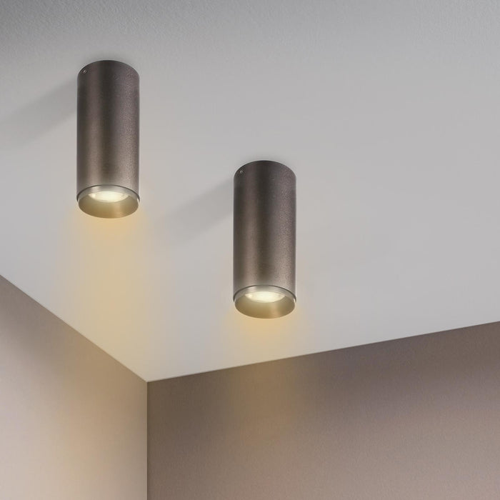 LUCEA DTW Faretto soffitto plafoniera LED 10W dimmerabile da 1800K a 2700K luce interni vetrina negozio cucina moderna RA90 NERO