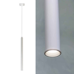 Lampada moderna sospensione elegante cilindrica LED 3W luce calda cucina pendente 50cm tavolo bar 230V BIANCO 3000K