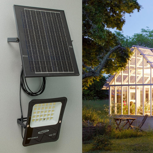 Faro pannello solare IP65 elevata autonomia 12 ore sensore crepuscolare faretto luce sicurezza giardino cancello 300W