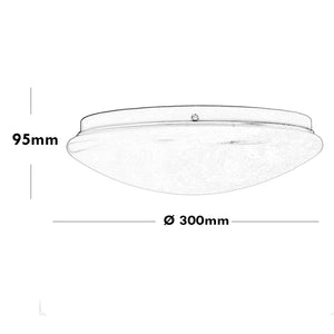 Plafoniera LED 36W resa 324W lampada moderna tonda soffitto muro 3240lumen luce interni camera cucina ufficio 230V 6000K