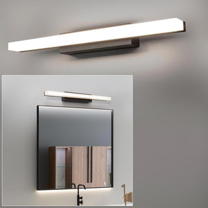 DAFNE Applique moderno NERO lampada parete LED 9W 4000K luce specchio luci specchiera bagno vetro satinato 230V