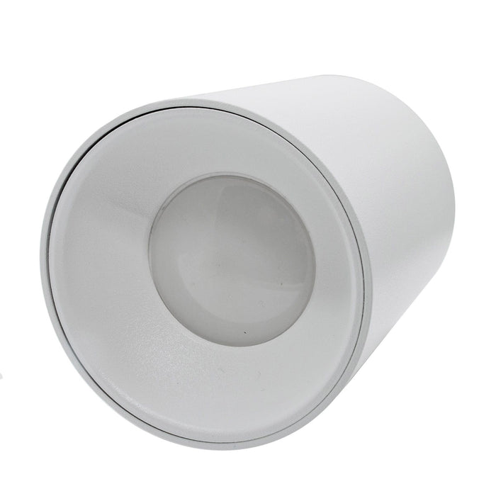 NIKOS plafoniera moderna faretto cilindro esterno da soffitto GU10 LED luce bagno cucina vetrina bar 230V COLORE BIANCO