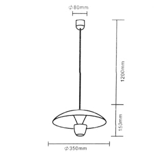 Lampadario moderno LED 11W pendente BIANCO lampada minimal industriale luce 3000K tavolo cucina 230V COLORE BIANCO