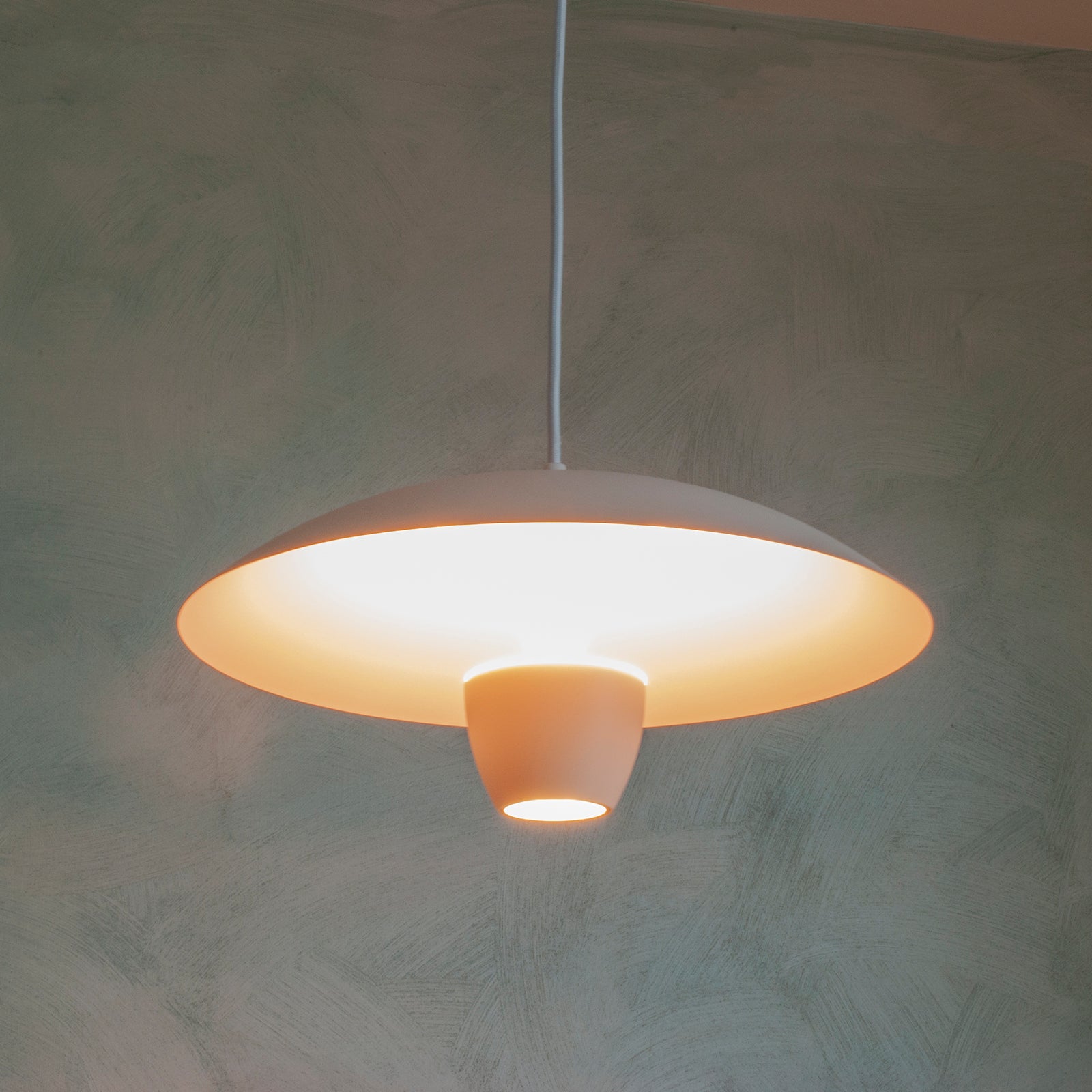 Lampadario moderno LED 11W pendente BIANCO lampada minimal industriale luce 3000K tavolo cucina 230V COLORE BIANCO