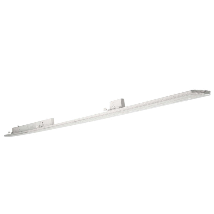 Faretto orientabile per binario trifase LED 50W 4000K barra 150cm luce negozio vetrina sala espositiva 230V BIANCO