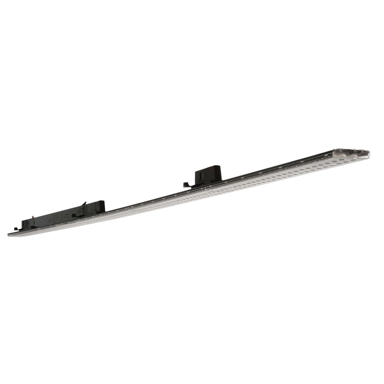 Faretto orientabile per binario trifase LED 50W 4000K barra 150cm luce negozio vetrina sala espositiva 230V NERO